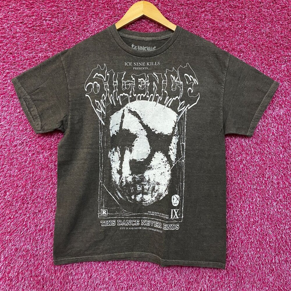 Ice Nine Inch Kills Silence Mask Rock Tee size Large